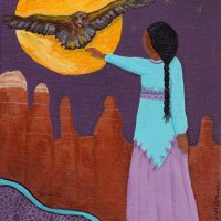 Hawk Woman Kachine Woman painting