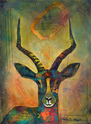 Free Spirit Antelope painting by Natalie Eve Marquis