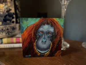 Soulful King - Orangutan 6 x 6 - Image 2