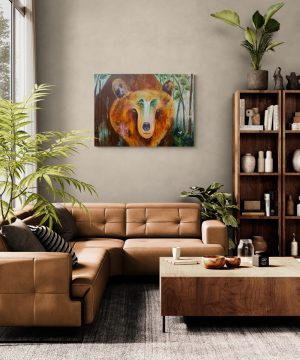 Where Wisdom Flows - Bear 48" x 36" - Image 2