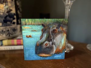 Wild Oasis - Hippo 6 x 6 - Image 2